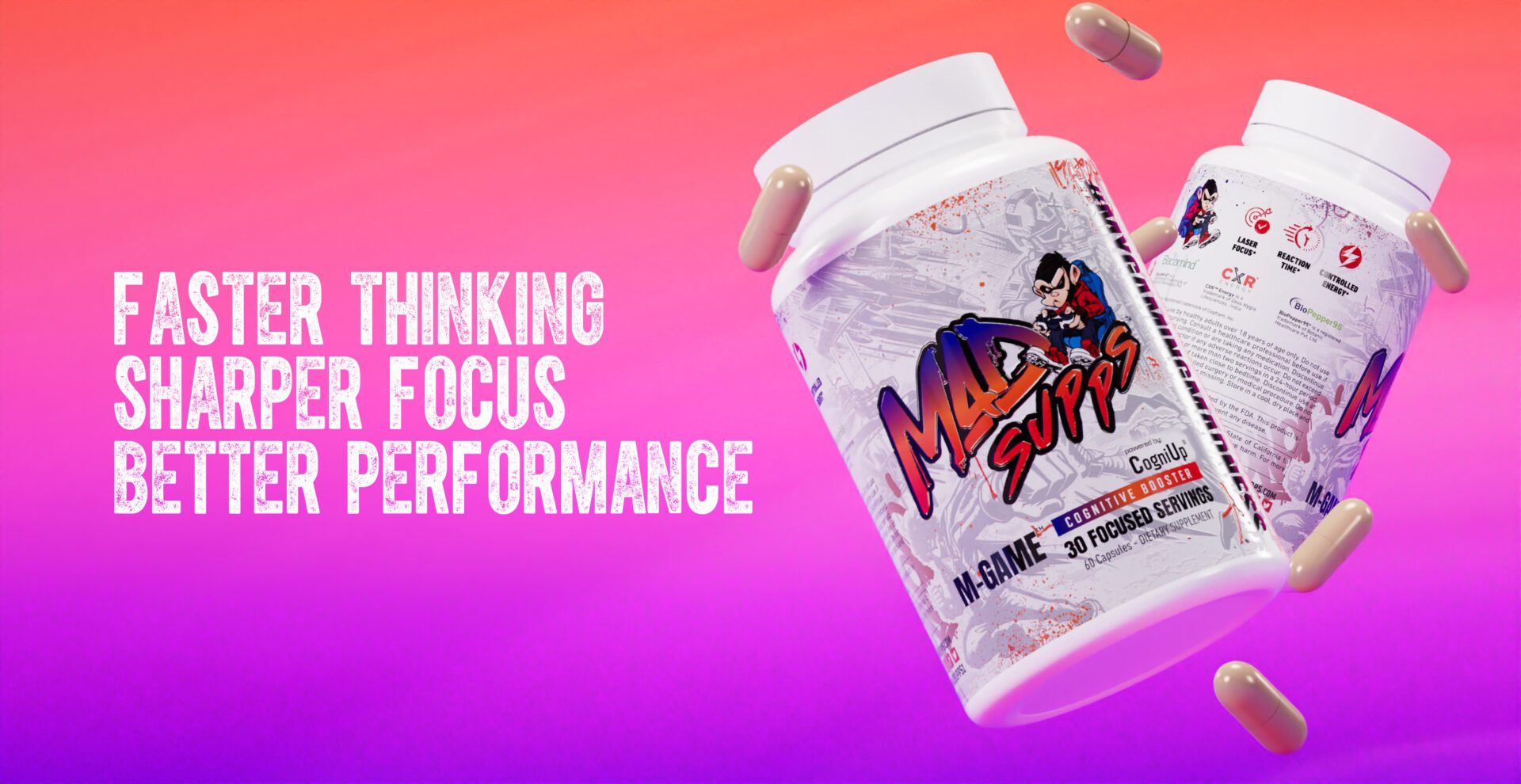 Mad Supps M-Game Banner