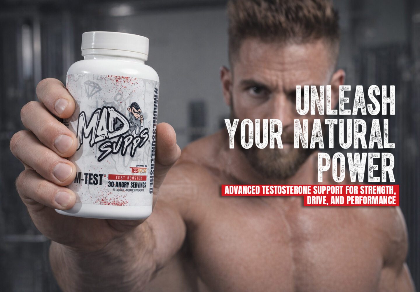M-TEST Testosterone Support Formula Featuring Tesnor® by MAD SUPPS™