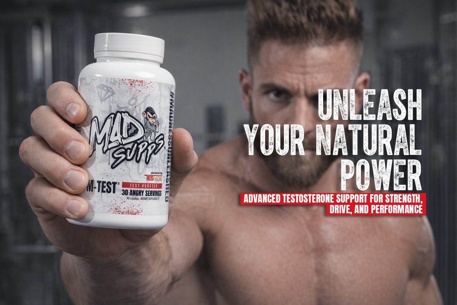 M-TEST Testosterone Support Formula Featuring Tesnor® by MAD SUPPS™