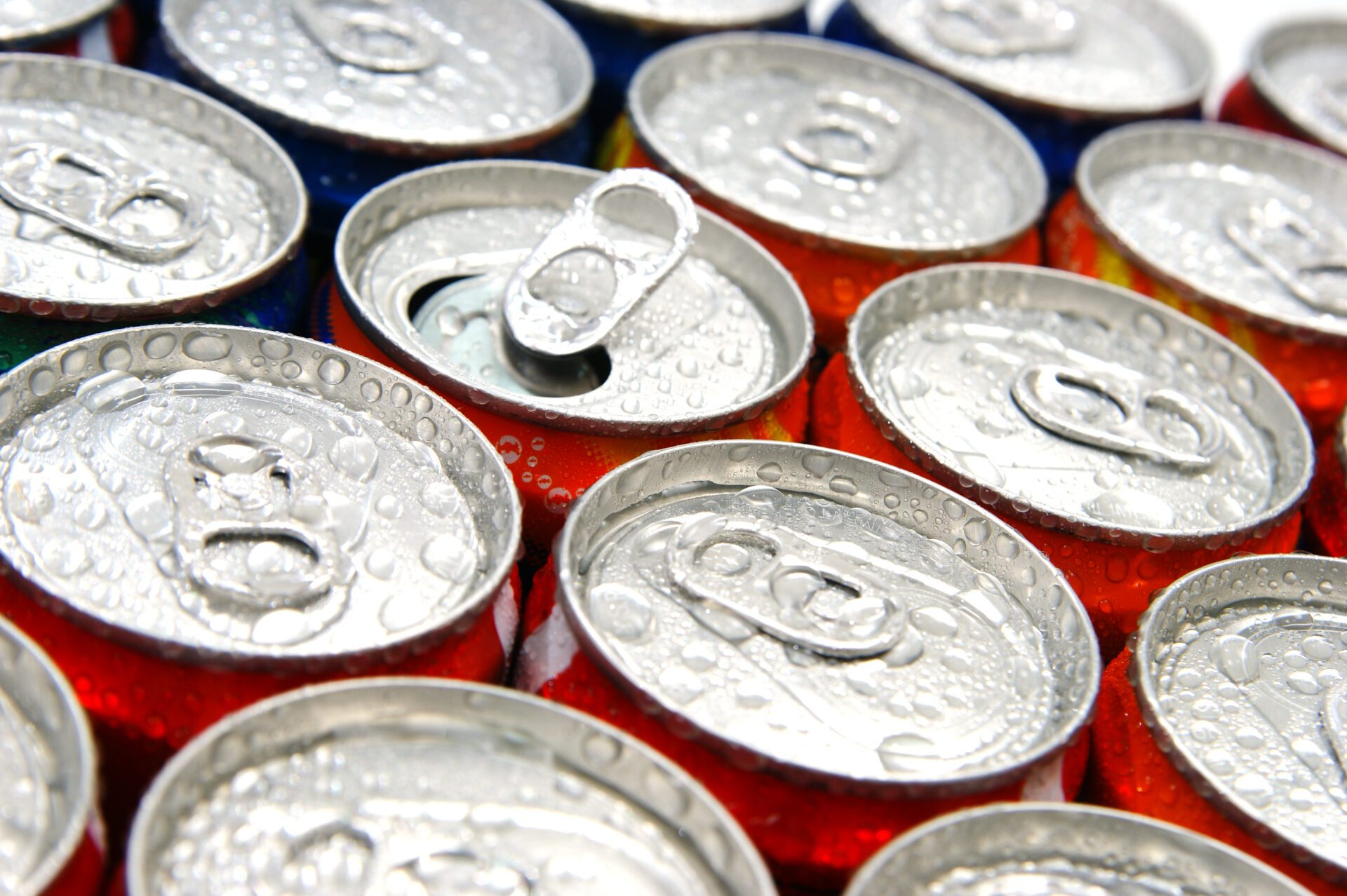 Energy Drink cans cold